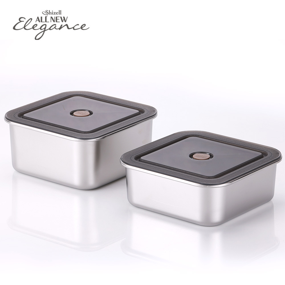 [쉬젤] 올뉴엘레강스 밀폐스테인레스밧드 2종세트(2500ml-1EA/3200ml-1EA)